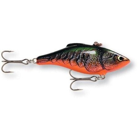 Rapala Rattlin' Lipless Crankbait, 2, 38 Oz, Red Crawdad, Sinking RNR05RCW